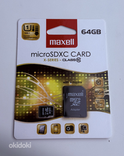 Maxell X-Series microSDXC 64GB Card Class 10