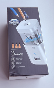 Deli Automatic Electric Pencil Sharpener 71203 , White/Gray (3 foto / 8)