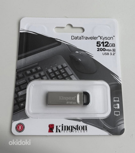Kingston DataTraveler Kyson 512GB USB 3.2 200MB/s , Silver