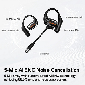 OpenRock Link 20 Open-Ear Headset with Magnetic Mic , Black (3 foto / 10)