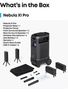 Soundcore Nebula X1 Pro 4K Projector Mobile Theater Station (2 foto / 2)