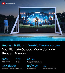 Soundcore Nebula 200" Silent Inflatable Theater Screen (1 foto / 4)