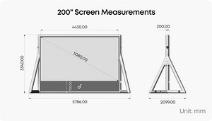 Soundcore Nebula 200" Silent Inflatable Theater Screen (2 foto / 4)
