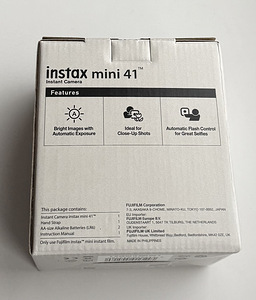 Fujifilm Instax Mini 41 , Black (2 foto / 4)
