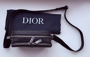 Dior Zipped Pouch with Strap , Black (7 foto / 8)