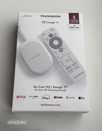 Thomson Google TV Go Cast 152 4K , White