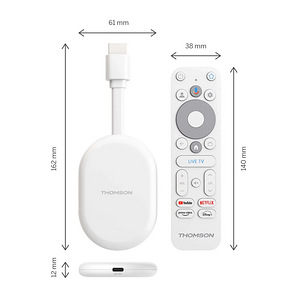 Thomson Google TV Go Cast 152 4K , White (6 foto / 8)
