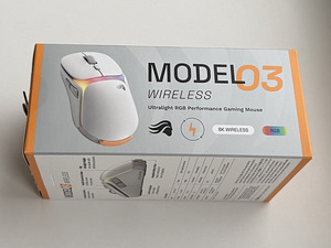 Glorious Model O3 Wireless Gaming Mouse , White (4 foto / 5)