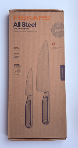 Fiskars All Steel Paring + Large Cook's Knife