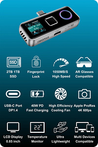 Twopan Pro SSD 2TB with Fingerprint Security (2 фото из 10)