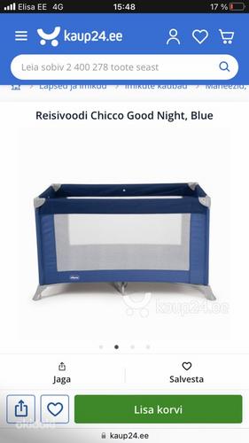 Reisivoodi Chicco Good night, blue