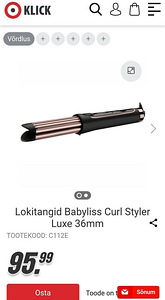 Babyliss lokitangid uueväärne (2 foto / 2)