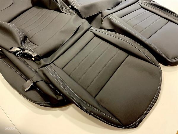 Оригинальные каркасные чехлы на сиденья Skoda Octavia A7 (фото #4)