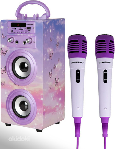 Karaokemasin DYNASONIC 2 mikrofoniga