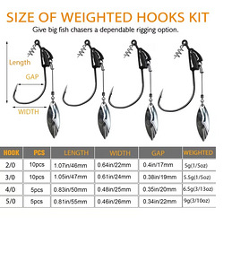Offset konksud Swimbait Bladed 10 tk (3 foto / 6)