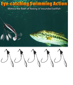Offset konksud Swimbait Bladed 10 tk (5 foto / 6)