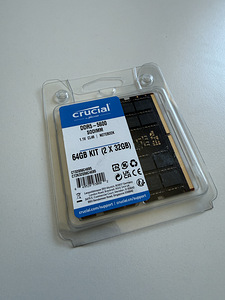 Crucial 64GB (2x32GB) KIT CL46 SODIMM DDR5 (1 фото из 1)