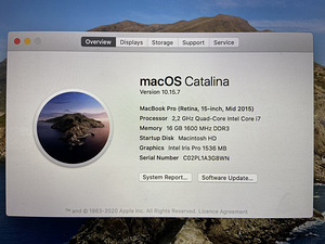 Macbook pro середина 2015 г. (5 фото из 5)