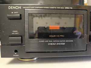 Denon DRM-710 cassette deck recorder 3 head, 3 motor. (3 foto / 9)