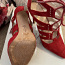 Jessica Simpson Red Suede Lace-up heels, size 37 (foto #3)