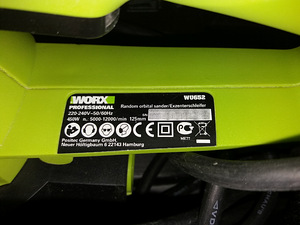 WORX WU652 125mm eksentriklihvija (5 foto / 6)