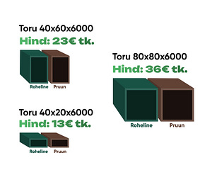 Metalltorud, toru (1 foto / 7)