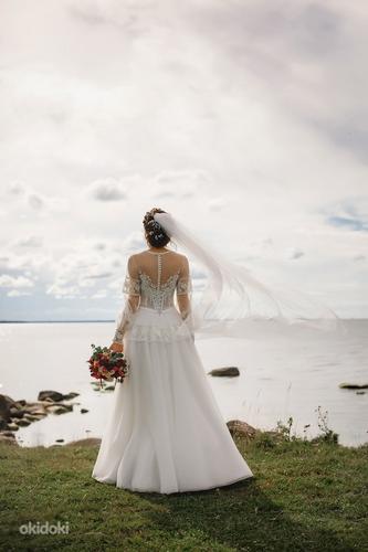 Свадебное платье ( + фата и кринолин) (фото #3)