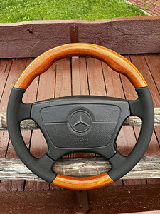 MB Mercedes Benz руль деревянный W124 W140