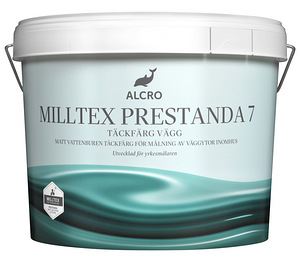 Alcro Milltex Prestanda 7 полная матовая белая краска на водной основе