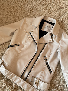 Nahkjakk valge, vero moda (2 foto / 3)