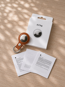 Apple AirTag 1 Pack,koopia + Leather Keychain (FREE Gift) (3 foto / 4)