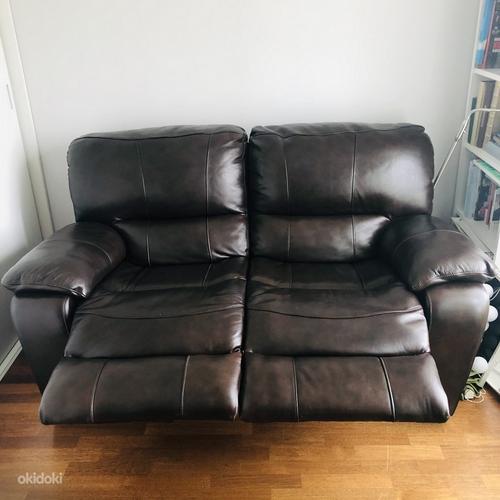 Продам кожаный диван (как новый!) (фото #2)