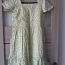 UUS!H&M салатовое платье с цветами XS-M (фото #1)