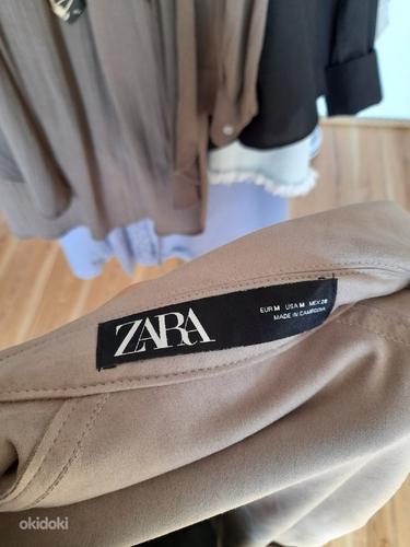 Куртка ZARA замшевая, цвет слоновая кость, размер М (фото #2)