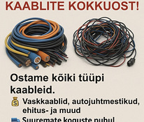 Kaablid, ehituskaabel ja autojuhtmed ostame