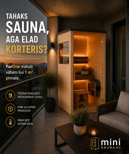 Päris Soome saun rõdule või vannituppa!