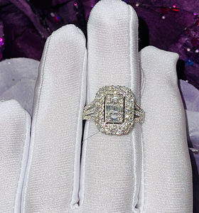 Beautiful brilliants gold ring (2 foto / 7)