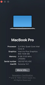 Müüa minimaalse kasutusega MacBook Pro 13" i5 (2019 late). (5 foto / 6)