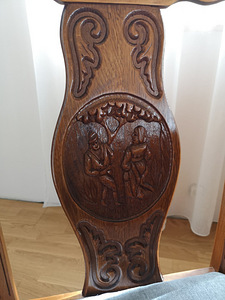 Antiik tammepuidust laud 4 toolidega (7 foto / 7)