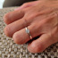 Платиновое кольцо с брилиантом (фото #2)