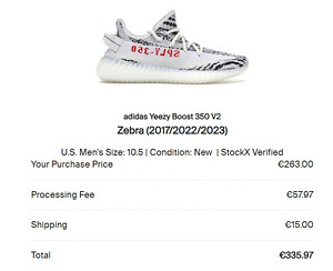 Adidas Yeezy 350V2 Zebra 10.5US/10UK/44⅔EUR 100% ORIGINAL (6 foto / 6)