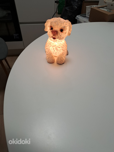 Декоративная лампа в виде собаки. (фото #3)