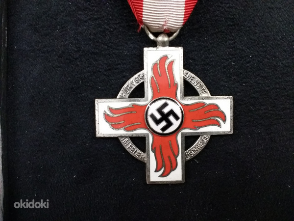 Почетный крест немецкого пожарного Клеймо 60 Оригинал 100 % (фото #1)