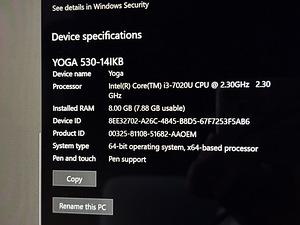 Lenovo Yoga 530-14IKB 256GB + Стилус/Перо (4 фото из 6)