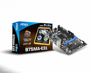 Müüa emaplaat MSI B75MA-E31, socket 1155 (2 foto / 2)
