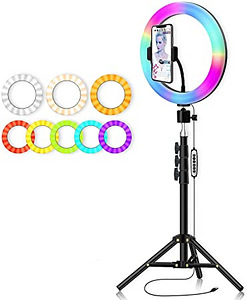 RGB rõngaslamp + statiiv (5 foto / 5)