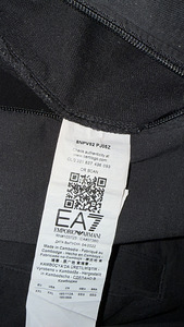 EA7 Emporio Armani олимпийка / спортивная кофта на молнии, ч (3 фото из 3)