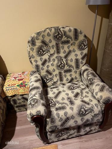 Диван - кровать, 2 кресла и пуфик (foto #2)