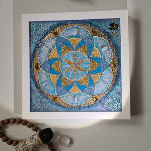 Uus hind! Mandala maal lõuendil, käsitöö (3 foto / 4)