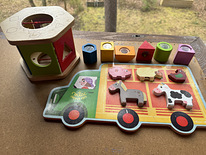 Activity cube and Puzzle for the smallest ones